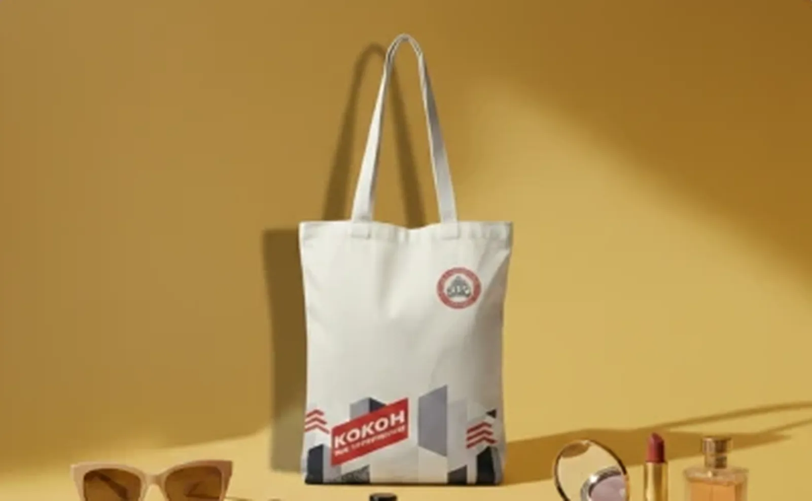 Tote bag kanvas custom siap pakai